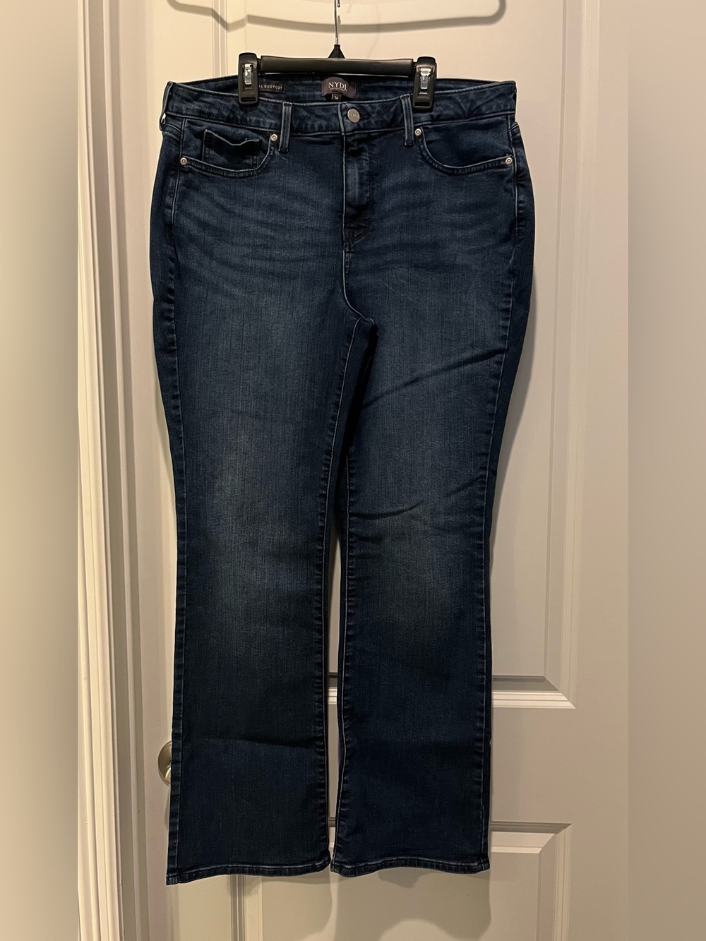 Women’s Plus  NYDJ BARBARA BOOTCUT Mid- Blue  High - Rise Jeans Size 14